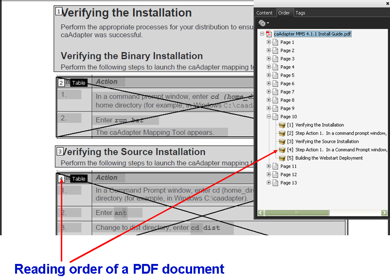 A screenshot of a page of a PDF in reading order view.